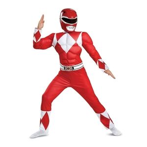 Red Power Ranger Kids Costume XS (4/5)
